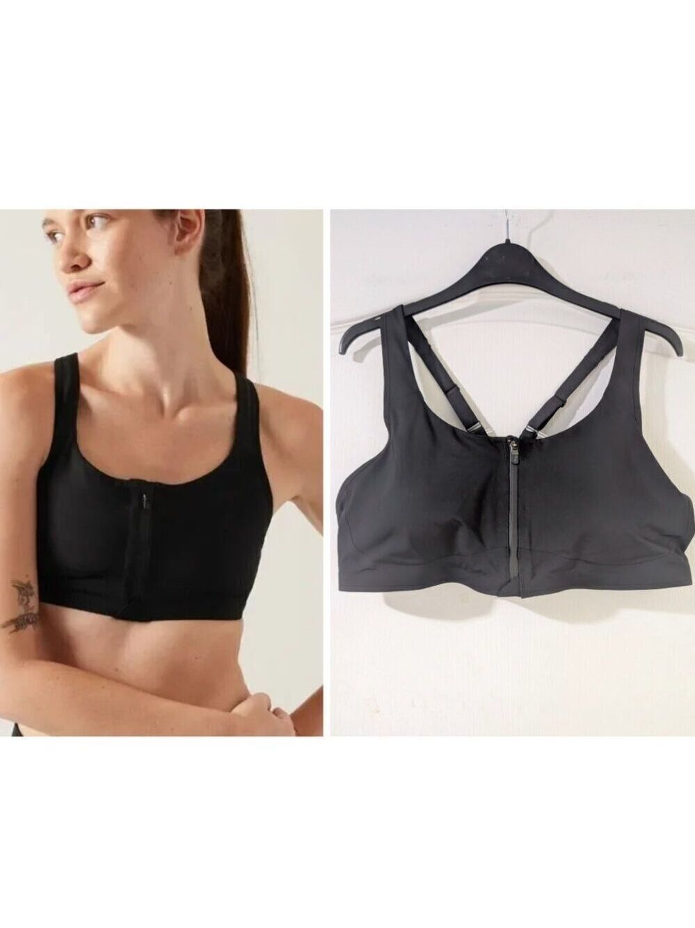 NEW Athleta | Empower Train Bra In Black (XL, A-C cup)